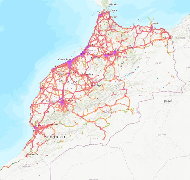 eSIM coverage across Morocco
